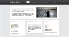 Desktop Screenshot of ledgerandson.co.uk